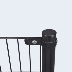 Eindpaal Dubbelstaafmat 185 cm voor 100 cm hekwerk - Antraciet